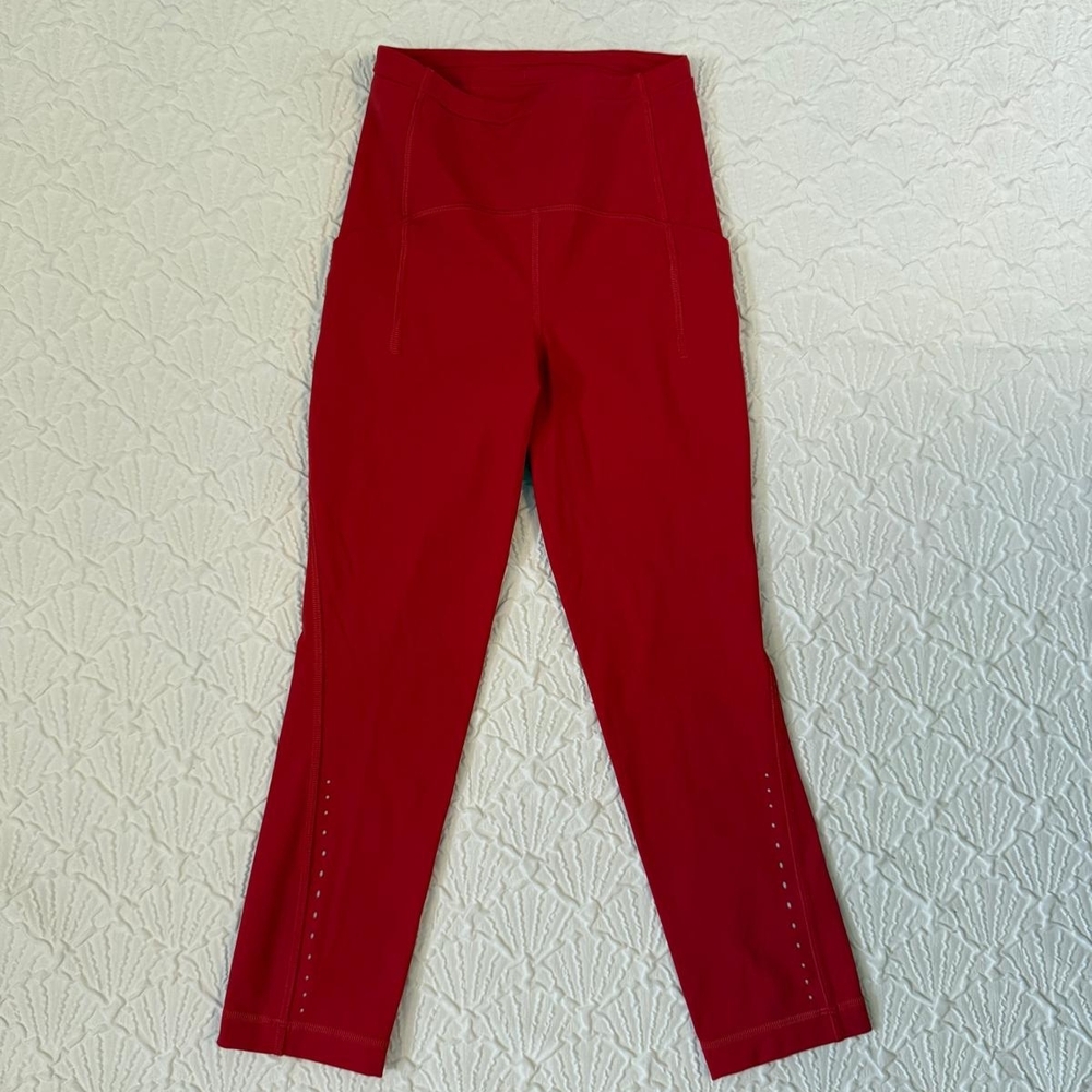 lululemon athletica High-Rise Red Leggings